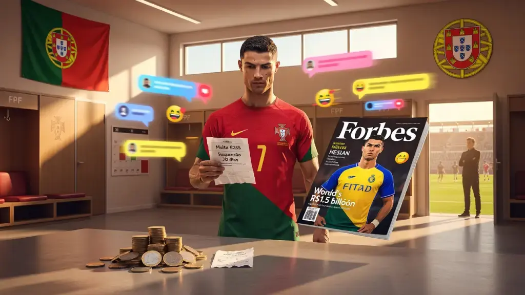 Ronaldo é multado por abandonar seleção, mas punição não pesa